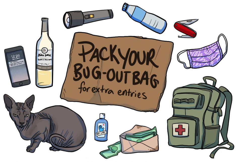 Epiphora's sex toy survival kits for the apocalypse giveaway: pack your bug-out bag for extra entries!