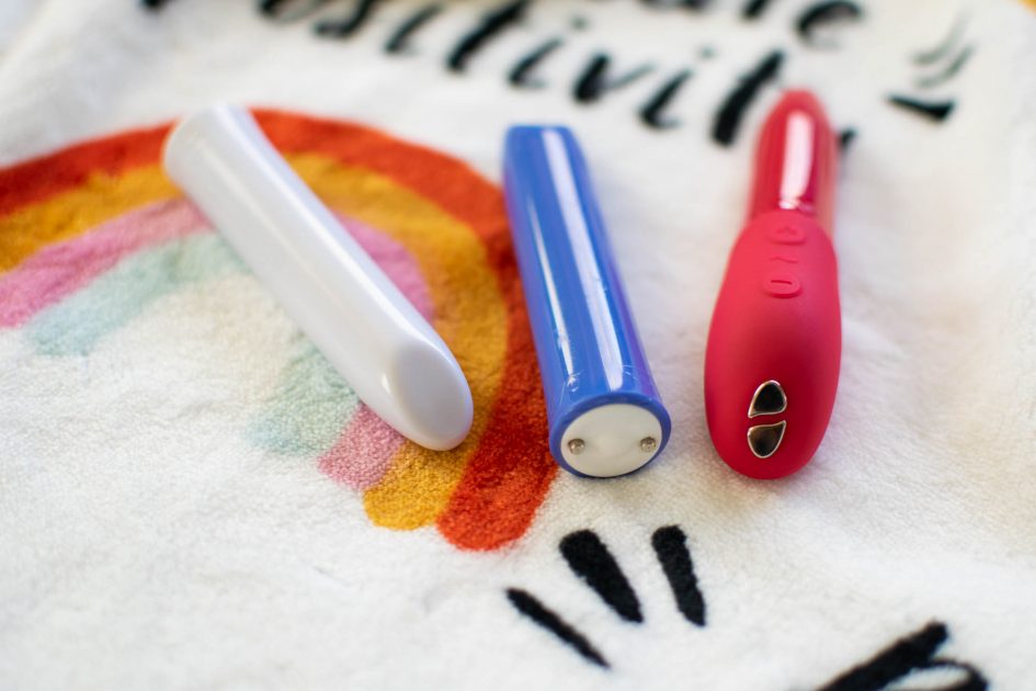 Original We-Vibe Tango charging contacts vs. updated We-Vibe Tango X charging contacts.