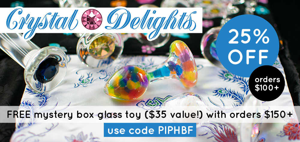 25% off and a free mystery glass toy at Crystal Delights