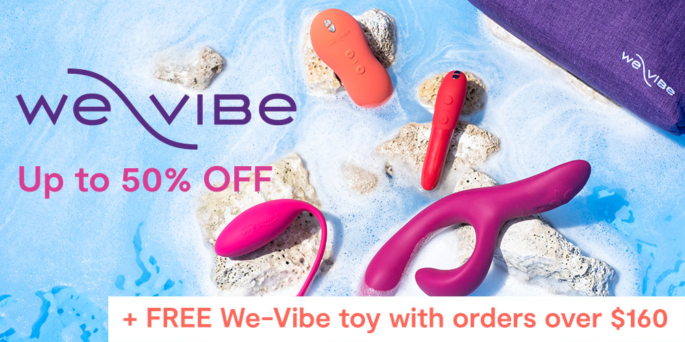 Up to 50% off + FREE We-Vibe toy with orders over $160