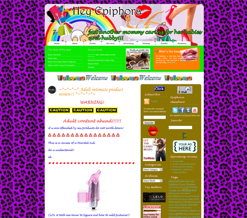 2011: mommy blog re-design with review